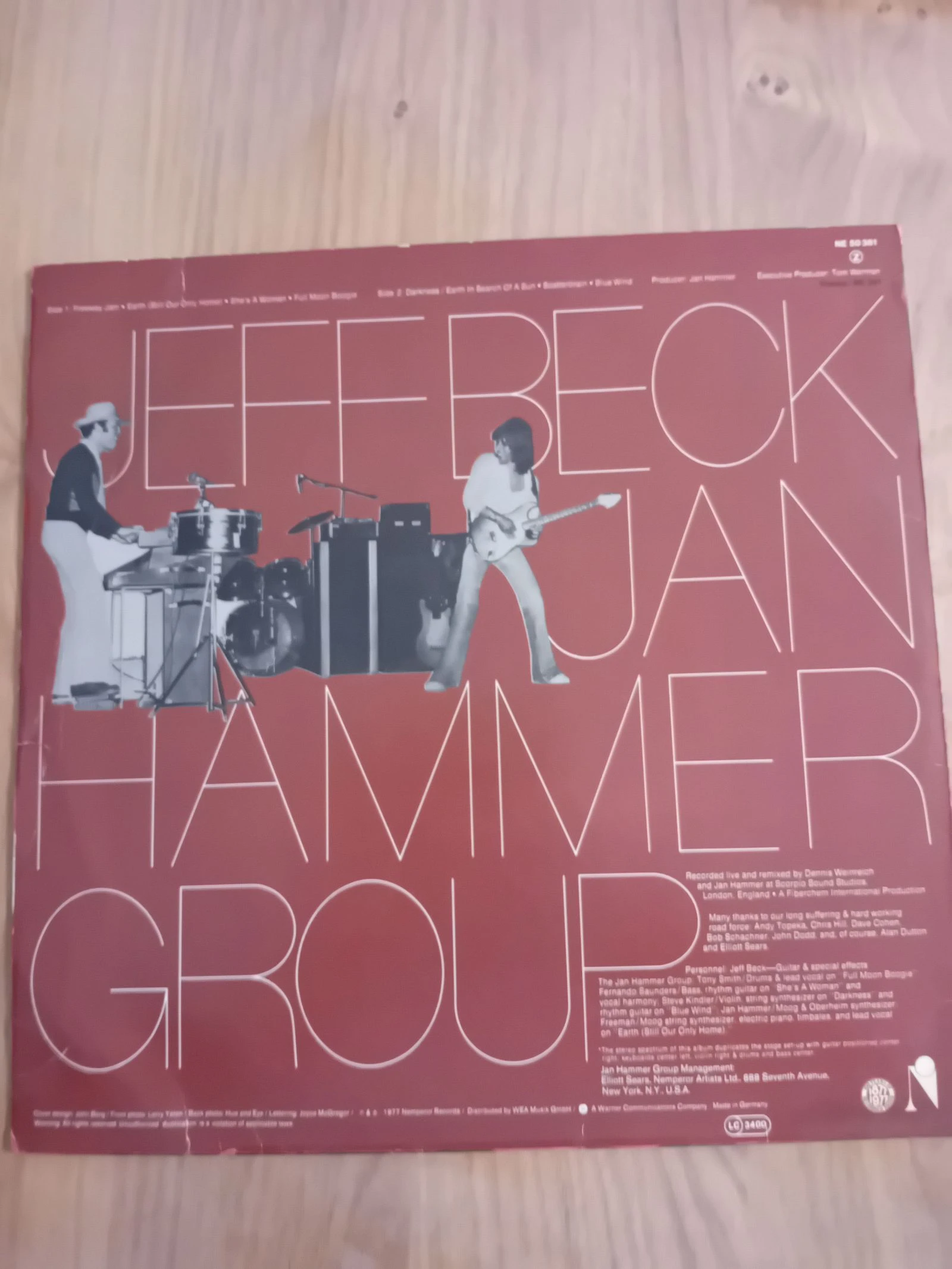 Lp 33t Jeff Beck con el grupo Jan Hammer 1977 – photo 2